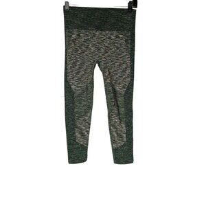 JoyLab Sz M Women's Green Marled Seamless Pull On Leggings Athletic Workout Gym